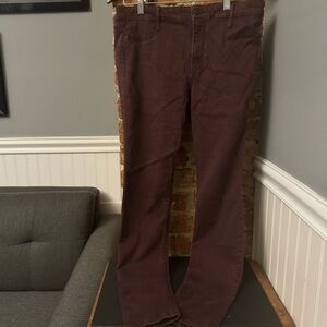 Abercrombie & Fitch Women’s Burgundy Skinny Jeans Size 14